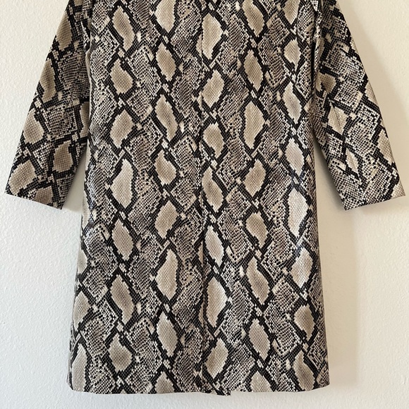 Mural Snakeskin Faux Leather Jacket - Picture 10 of 16